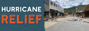 Hurricane Relief Header - Hot Springs North Carolina Damage