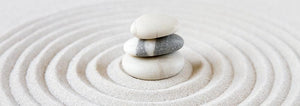 Stones in a zen garden