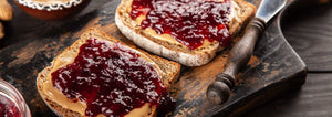 PB&J sandwich with fresh jam