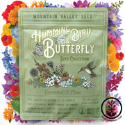 Hummingbird and Butterfly Wildflower Mix Gift Bag Collage