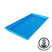 1020 Heavy Duty Microgreens Trays - With Holes - Blue