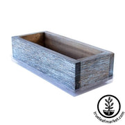 Barnwood Style Planter Aged White Background