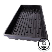 1020 Heavy Duty Microgreens Trays - With Holes - Black - Deep