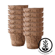 Coco Fiber Plant Pots - Small Round Tapered - 2.5 Inch 12 Pack