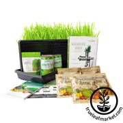 Wheatgrass Growing Kit + Hurricane Stainless Steel Juicer